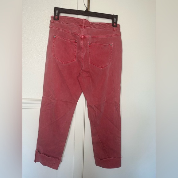 J. Jill Authentic Fit Pink Cropped Denim size 8 - Picture 2 of 12